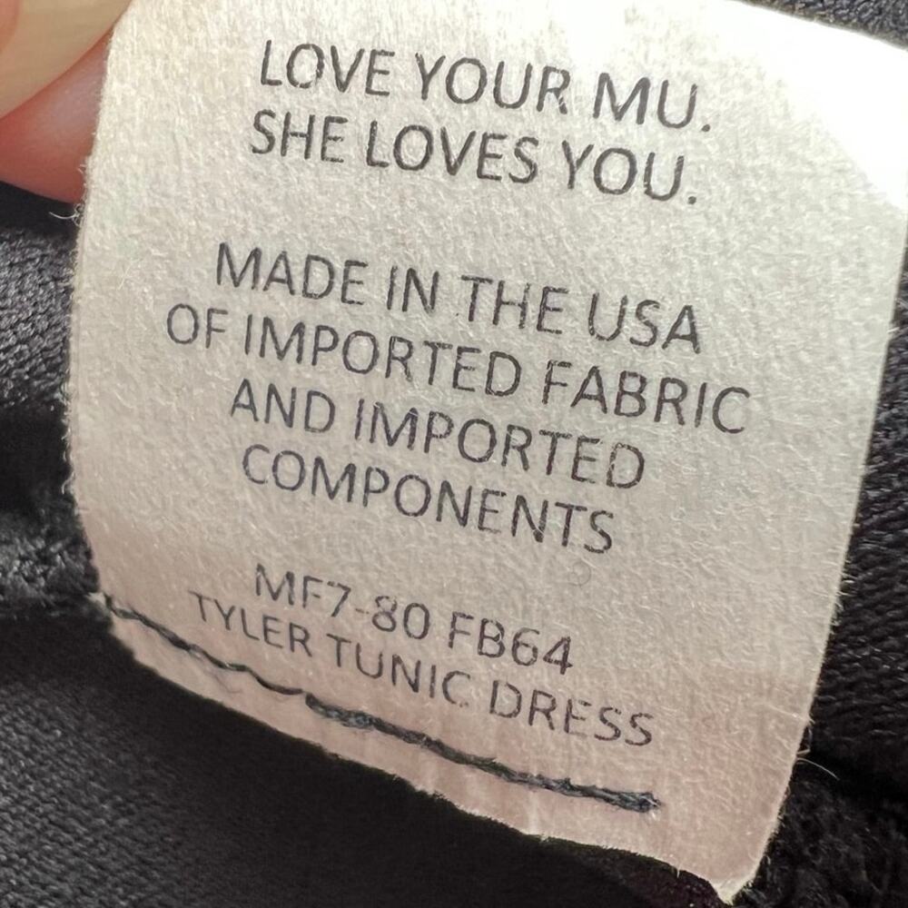 Show Me Your Mumu Tyler Dress Black Lace Swing Tunic Mini USA Long Sleeve - M - Picture 10 of 10